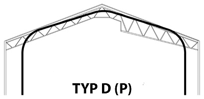 Prefabrykowana, samonośna hala łukowa TG Buildings typu D (P) a tradycyjny kształt hali stalowej na konstrukcji nośnej.